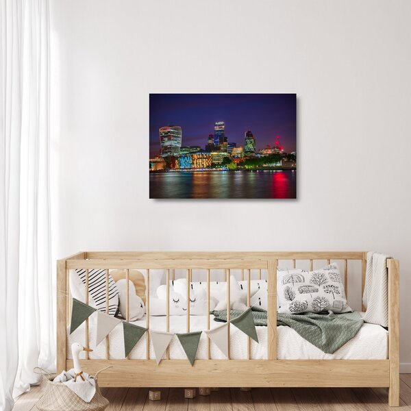 Kép - esti London (üvegen) (70x50 cm)