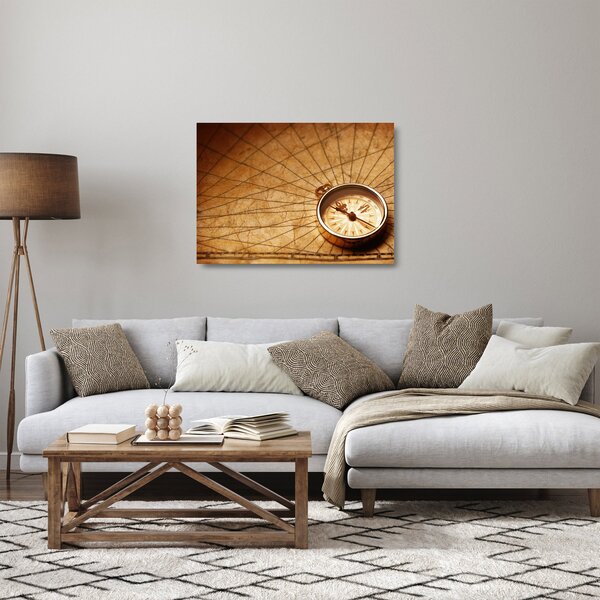 Kép - Iránytű (üvegen) (70x50 cm)