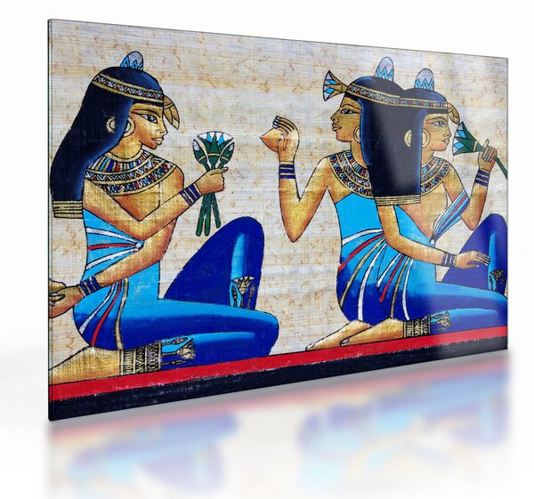 Kép - egyiptomi festmények (üvegen) (70x50 cm)