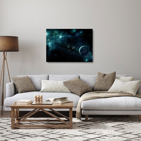 Kép - Élet az űrben (üvegen) (70x50 cm)