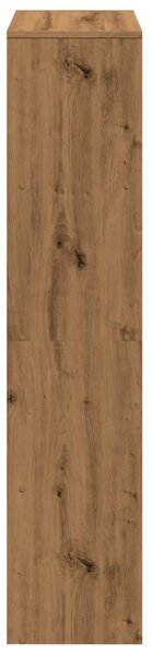 4 szintes kézműves fa elválasztó könyvespolc 131,5x29x131,5 cm