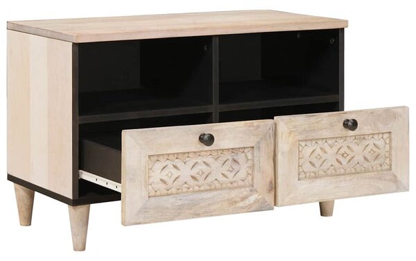 TV egységek fiókkal polcokkal Fehér 70 x 33 x 46 cm Faanyag