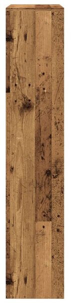 4 szintes antik színű elválasztó könyvespolc 143,5x29x143,5 cm