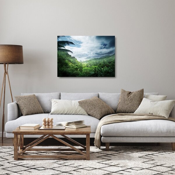 Kép - Seychelle-szigetek, dzsungel (üvegen) (70x50 cm)