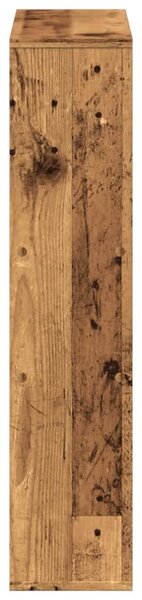 Antik fa színű szerelt fa könyvespolc 63 x 20 x 90 cm