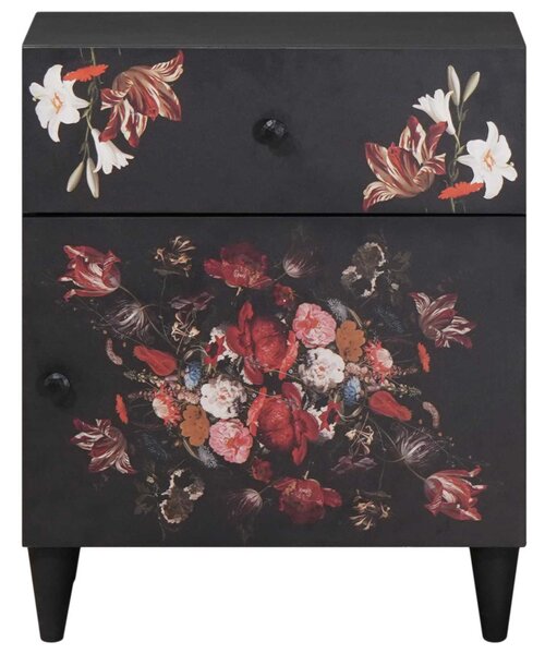 Éjjeli asztal fiókkal Sokszínű 50 x 33 x 60 cm Tömör Mangófát
