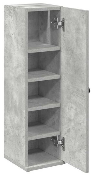 Betonszürke fürdőszobaszekrény tekercstartóval 20,5x22x72 cm
