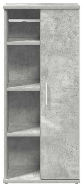 Betonszürke fürdőszobaszekrény tekercstartóval 39x22x90 cm