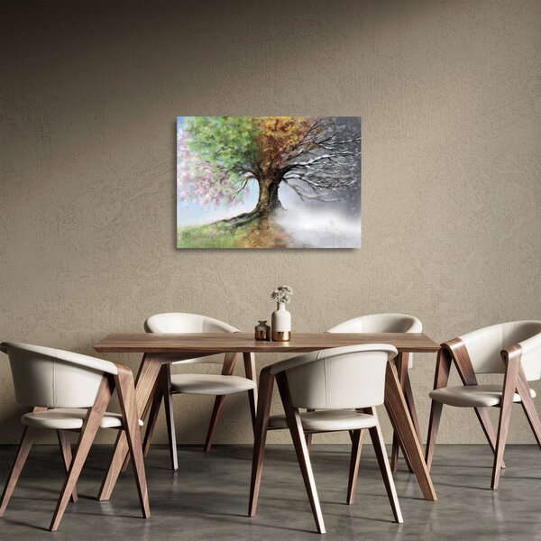 Kép - Négy évszak fája (üvegen) (70x50 cm)