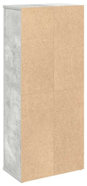 Betonszürke fürdőszobaszekrény tekercstartóval 39x22x90 cm