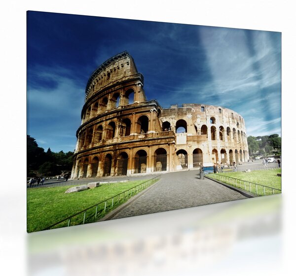 Kép - Colosseum Rómában, Olaszországban (üvegen) (70x50 cm)