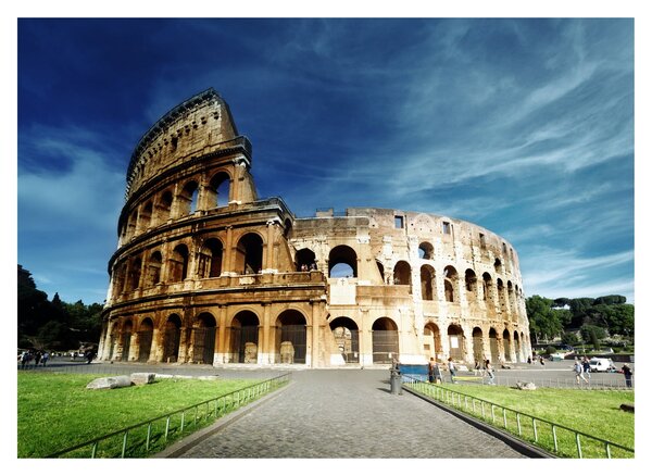 Kép - Colosseum Rómában, Olaszországban (üvegen) (70x50 cm)