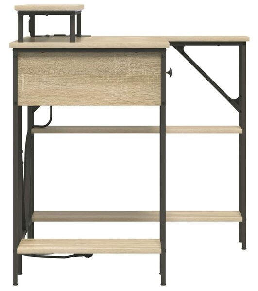 Asztal fiókkal sonoma tölgy 120 x 79 x 86.5 cm Faanyag