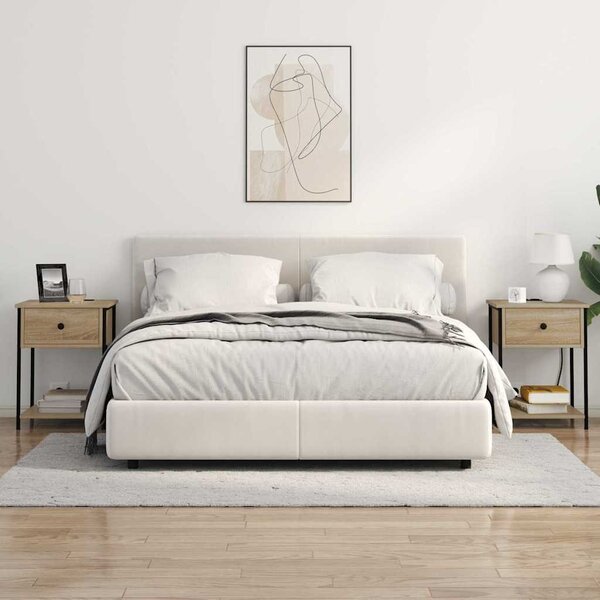 Éjjeliszekrény 2 pcs Sonoma tölgy 42 x 41 x 56 cm Faanyag