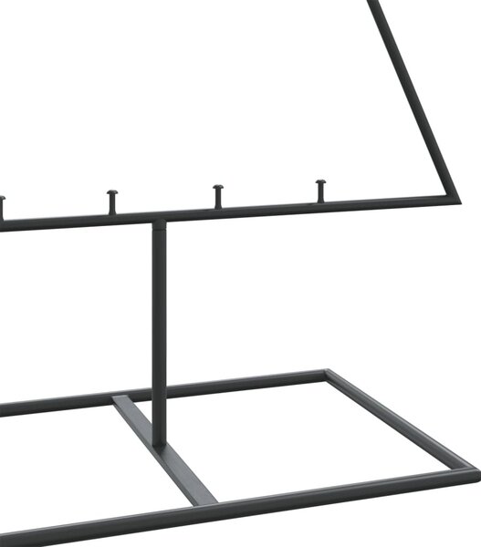 Fekete fém karácsonyfa dekorációhoz 150 cm