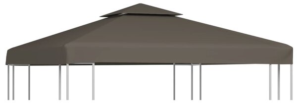 Tópszínű kétszintes pavilon tetőponyva 310 g/m², 3 x 3 m