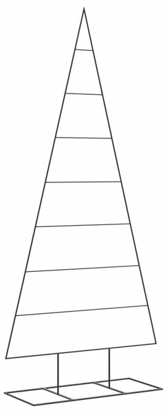 Fekete fém karácsonyfa dekorációhoz 210 cm