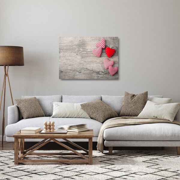 Kép - szív (üvegen) (70x50 cm)