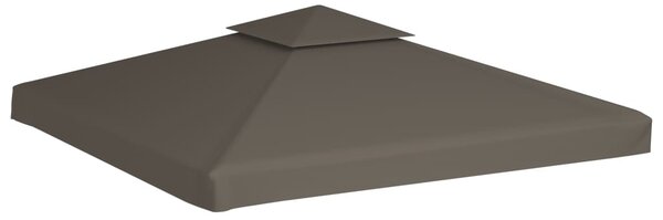 Tópszínű kétszintes pavilon tetőponyva 310 g/m², 3 x 3 m
