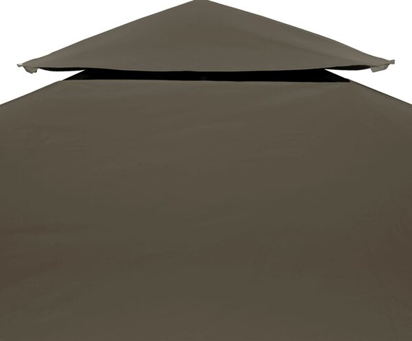 Tópszínű kétszintes pavilon tetőponyva 310 g/m², 3 x 3 m