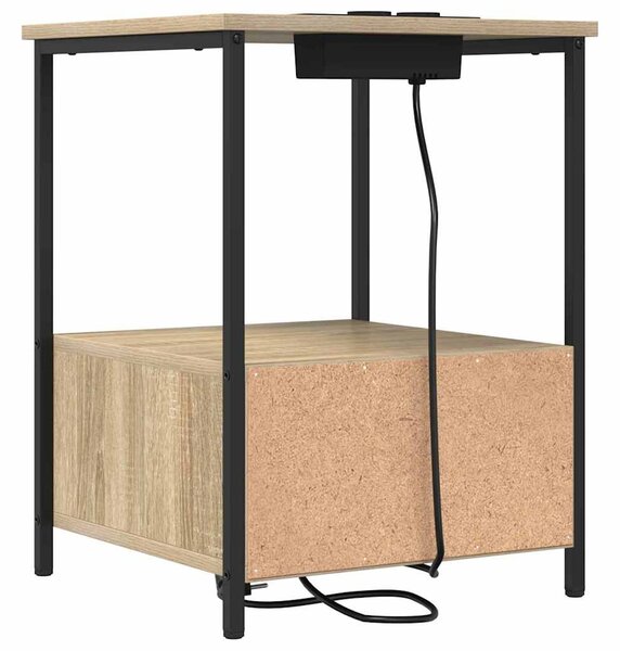 Éjjeliszekrény 2 pcs Sonoma tölgy 42 x 41 x 56 cm Faanyag