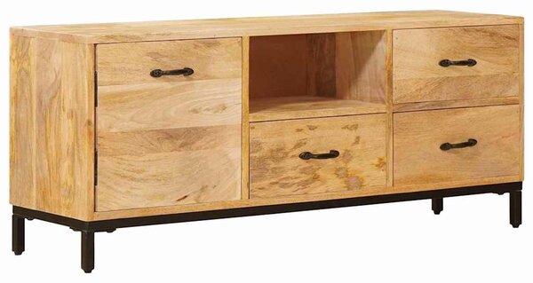 Tévéállványok fiókkal Barna 110 x 30 x 46 cm Tömör Mangófát
