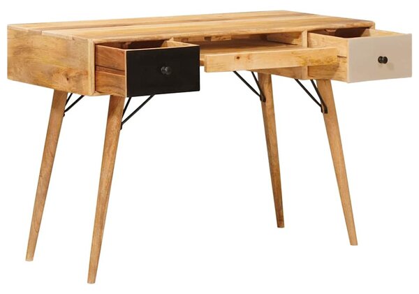 Íróasztal fiókkal Barna 110 x 55 x 76 cm Tömör Mangófát