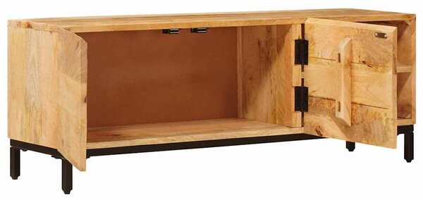 Tároló szekrények ajtóval Barna 110 x 30 x 40 cm Tömör Mangófát
