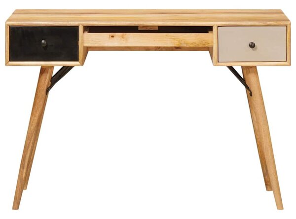 Íróasztal fiókkal Barna 110 x 55 x 76 cm Tömör Mangófát