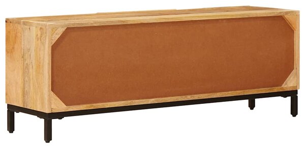 Tároló szekrények ajtóval Barna 110 x 30 x 40 cm Tömör Mangófát