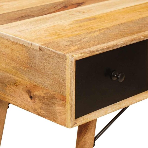 Íróasztal fiókkal Barna 110 x 55 x 76 cm Tömör Mangófát