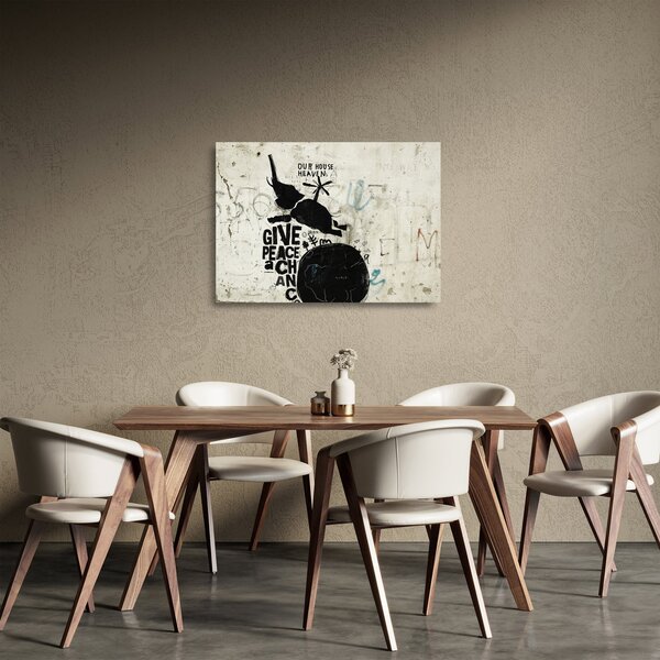Kép - Slon nad zemou (üvegen) (70x50 cm)