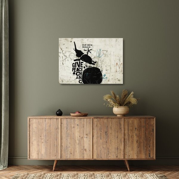Kép - Slon nad zemou (üvegen) (70x50 cm)