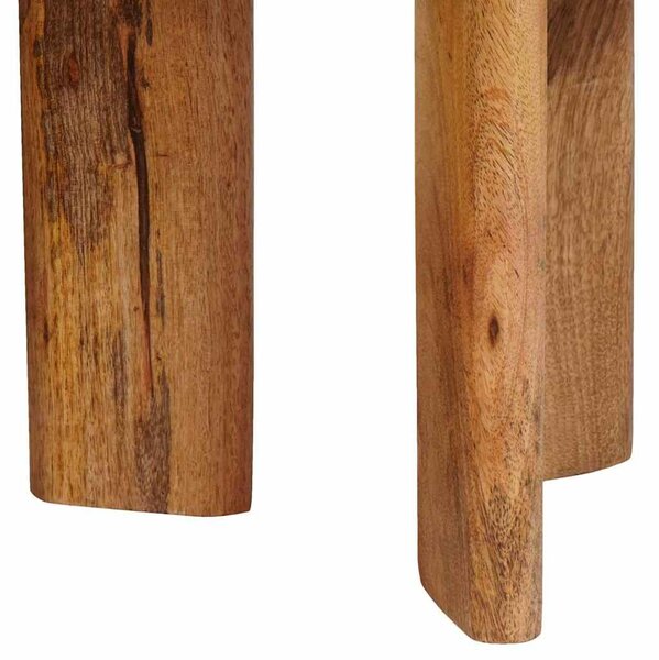 Egymásba helyezhető asztalok 3 pcs Barna Tömör Mangófát