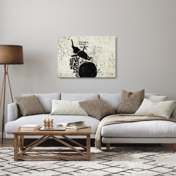 Kép - Slon nad zemou (üvegen) (70x50 cm)