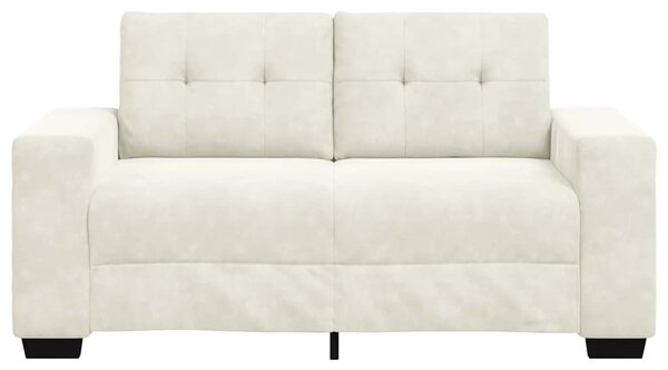 Kétszemélyes kanapé Krém 160 cm Bársony