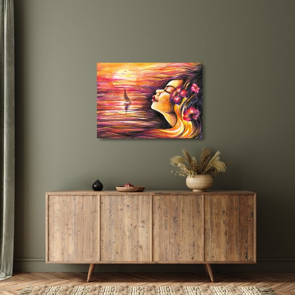 Kép - Nyári emlékek (üvegen) (70x50 cm)