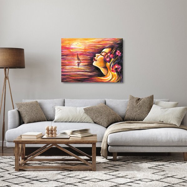 Kép - Nyári emlékek (üvegen) (70x50 cm)