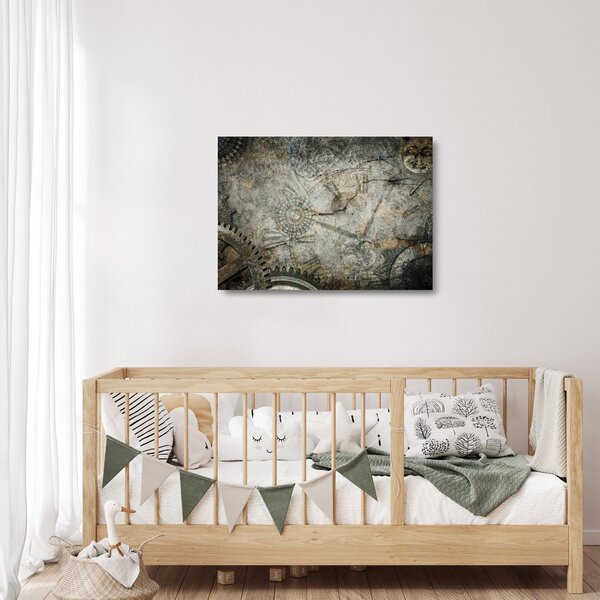 Kép - Az idő áramlása (üvegen) (70x50 cm)