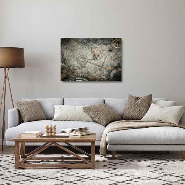 Kép - Az idő áramlása (üvegen) (70x50 cm)