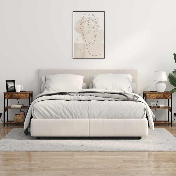 Éjjeliszekrény 2 pcs Füstölt tölgy 41 x 31 x 51 cm Faanyag