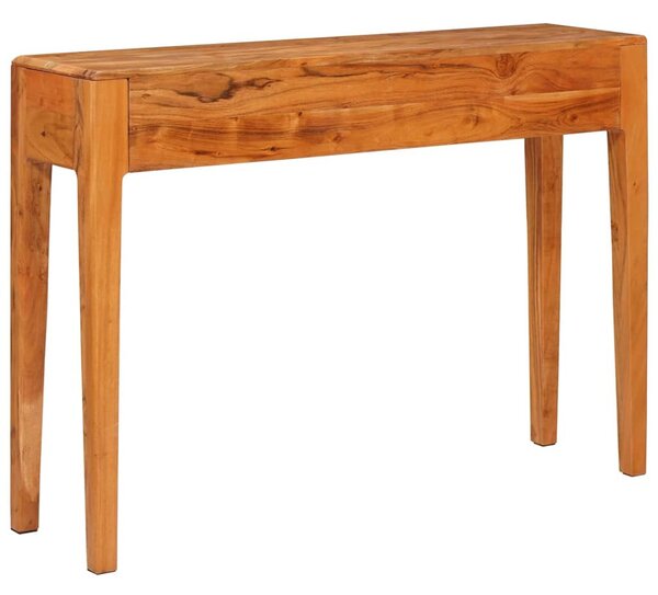 Konzolasztal fiókkal Barna 110 x 30 x 80 cm Tömör Akácfa