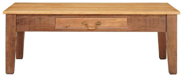 Dohányzóasztal fiókkal Barna 110 x 55 x 40 cm Tömör Mangófát