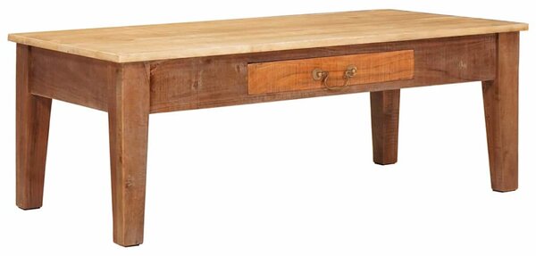 Dohányzóasztal fiókkal Barna 110 x 55 x 40 cm Tömör Mangófát
