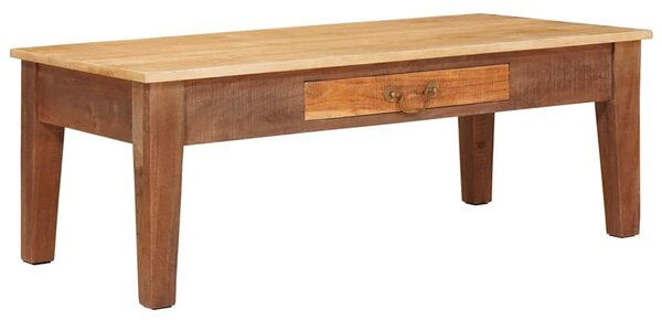 Dohányzóasztal fiókkal Barna 110 x 55 x 40 cm Tömör Mangófát