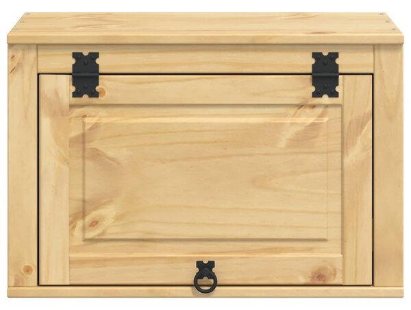 Cabinet tárolóval ajtóval Méz 60 x 32 x 40 cm Tömör fenyőfa