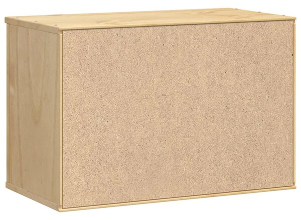 Cabinet tárolóval ajtóval Méz 60 x 32 x 40 cm Tömör fenyőfa