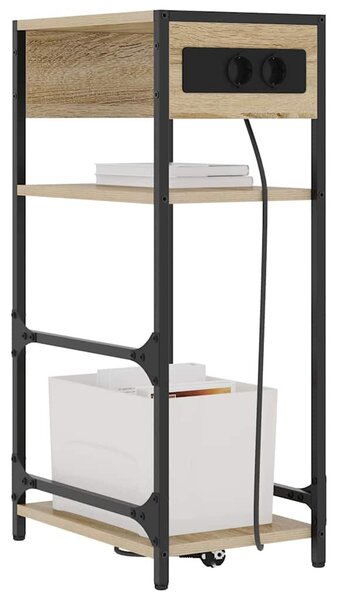 Éjjeliszekrény Sonoma tölgy 40 x 27 x 76 cm Szerelt Fa