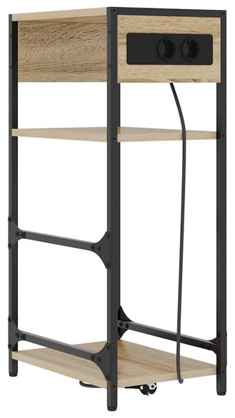 Éjjeliszekrény Sonoma tölgy 40 x 27 x 76 cm Szerelt Fa