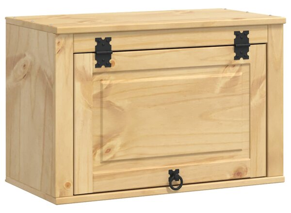 Cabinet tárolóval ajtóval Méz 60 x 32 x 40 cm Tömör fenyőfa
